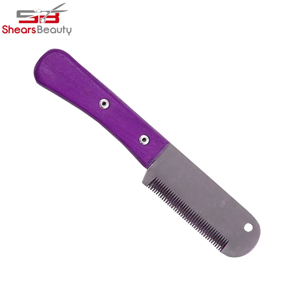 Hot Selling 6-Inch Stripping Knife, Wooden Handle Medium Teeth, 3-Inch Blade Stainless Steel Striping Knife