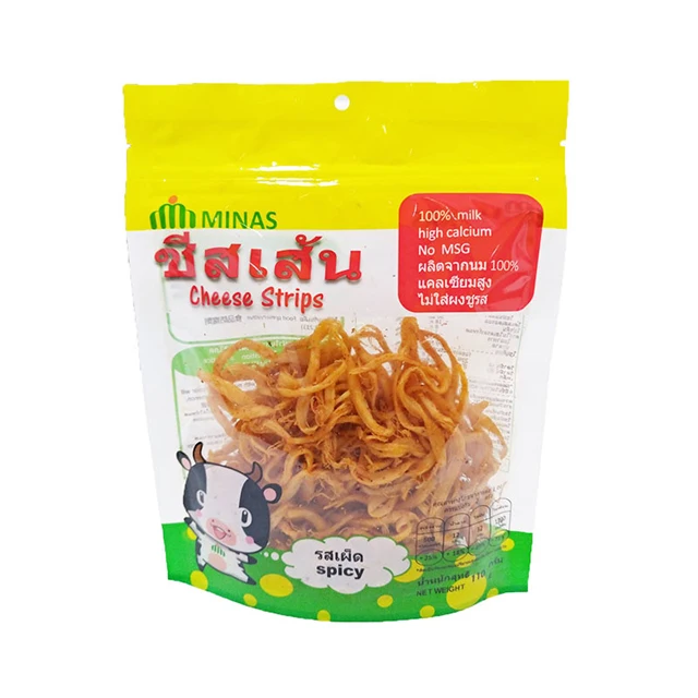 High concentration Vegetarian Cheese strips (Spicy flavor) high quality milk cheese from Thailand good taste