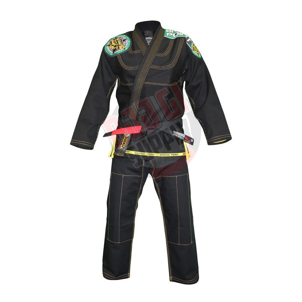 Brazilian Training MMA Grappling Mixed Martial Arts Jiu Jitsu Gi BJJ Suit Black