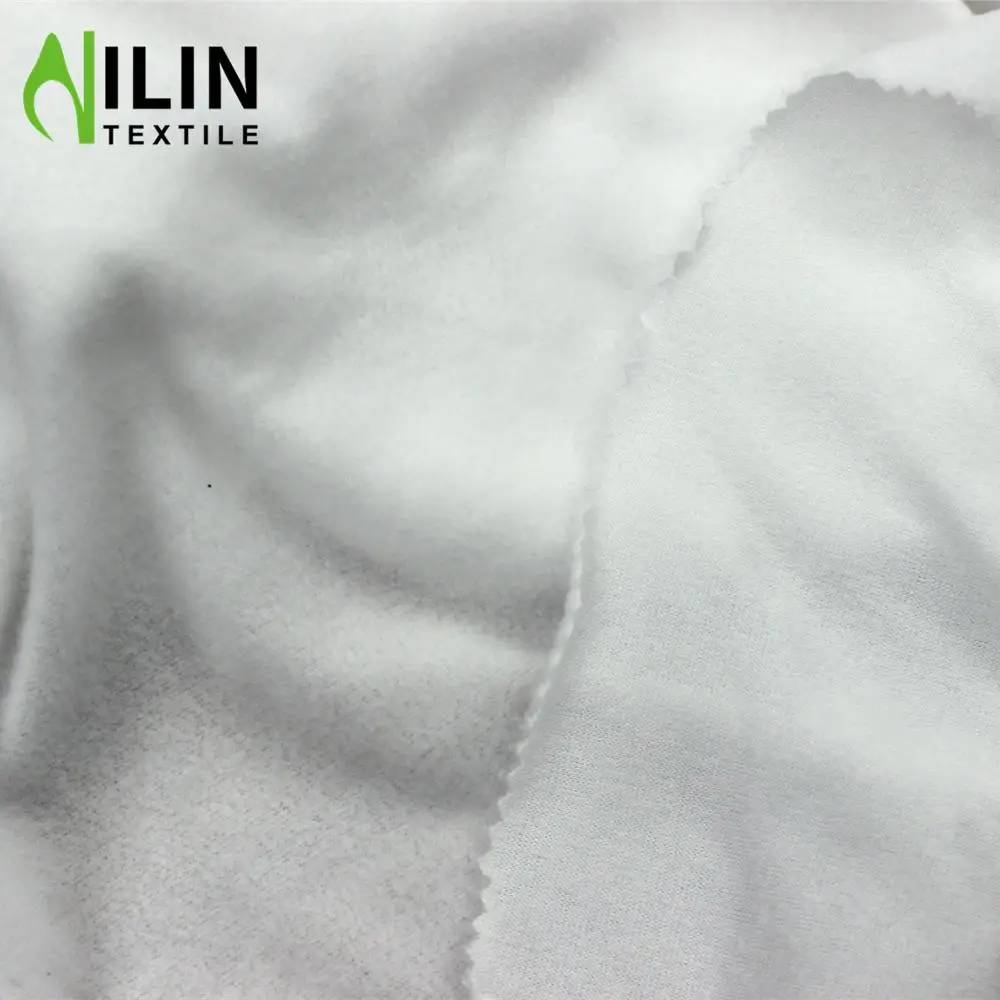 Low price volume sales shaoxing Textile market polar fleece one sides brush knitting fabric for winter garment
