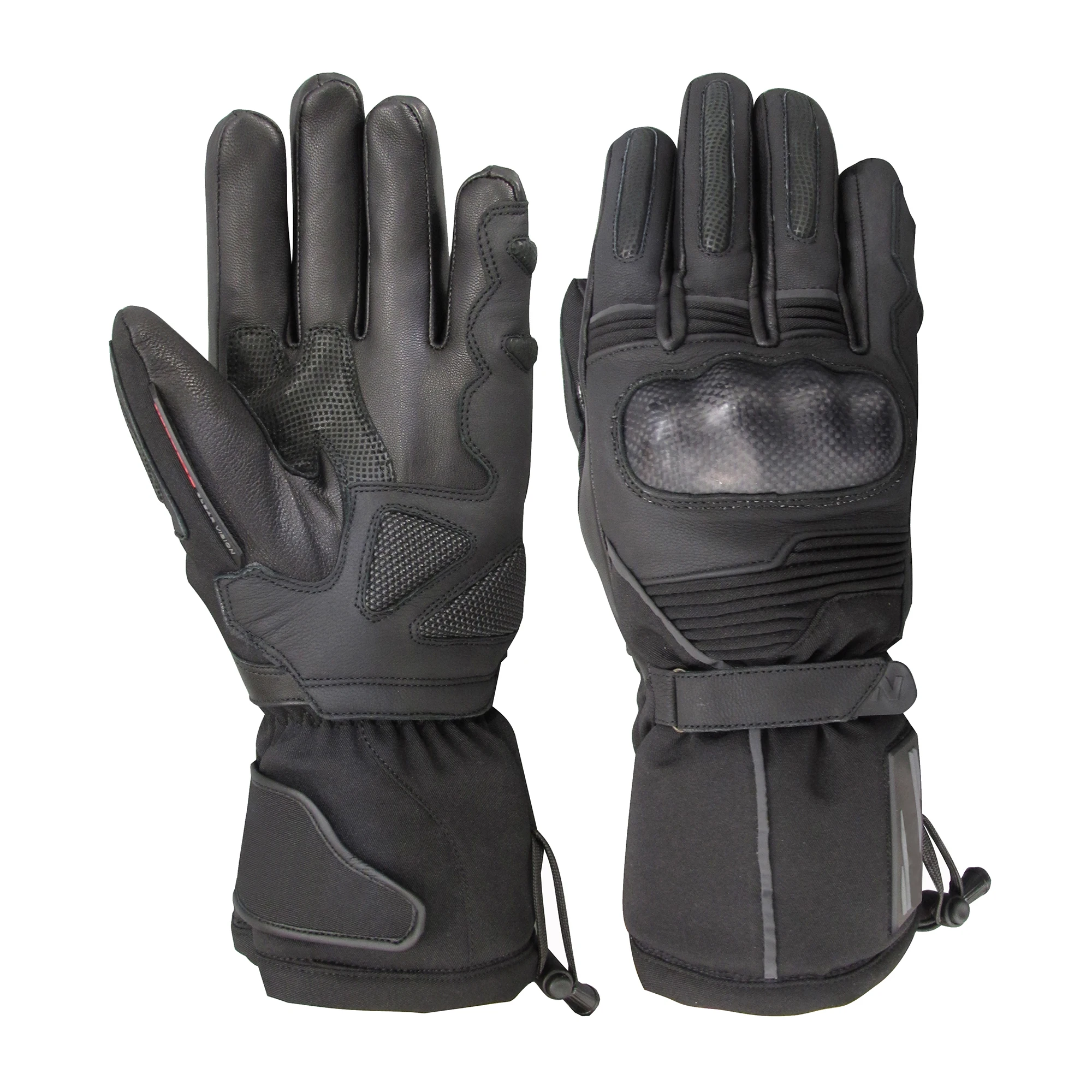 Custom leather super fabric motorbike high quality racing gloves