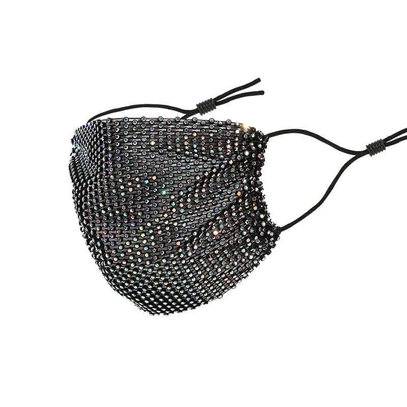 
ZXKZ-052 Hot Sale Glitter Fashion Face Mask Rhinestone Mask For Party Celebration Masks 