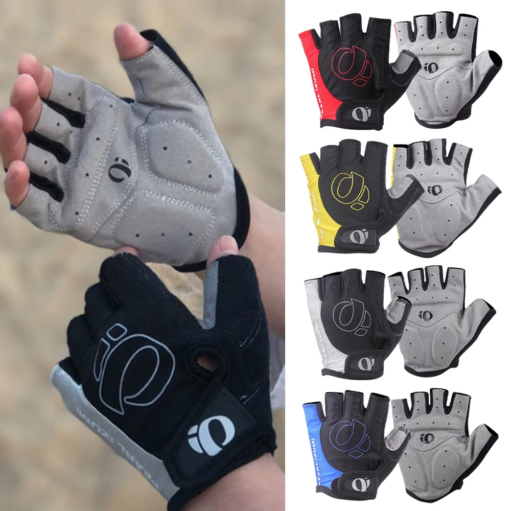 Custom men & women Half Finger Cycling Gloves Gel Bicycle Riding Gloves Anti Slip Shock Breathable Short Sports Road Bike Glove