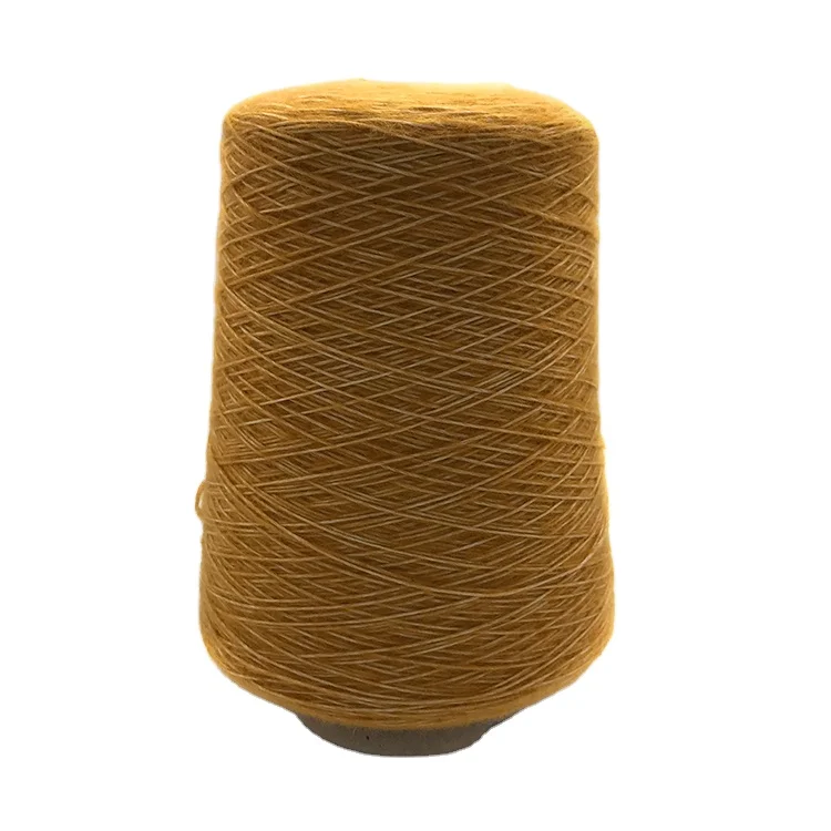 100% polyester filament yarn sheep wool core spun fancy yarn with machine