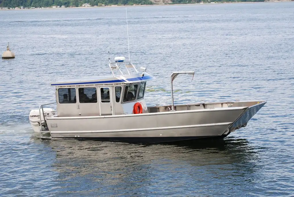 
30ft/9mtr China design cargo transport aluminum fishing boat with wheelhouse landing craft 