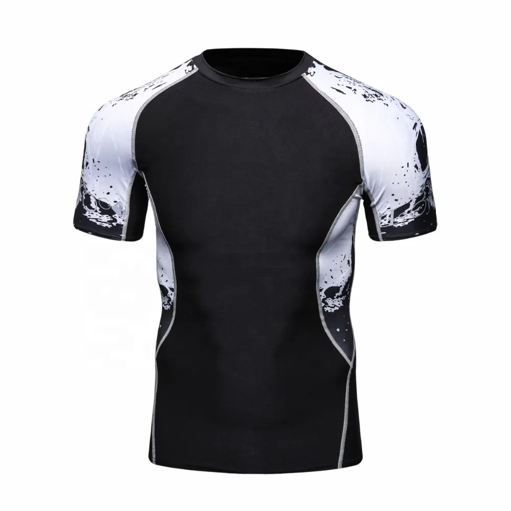Half Sleeve Customized Rash guards/ Good Quality Custom Made Rash guard with custom logo and design