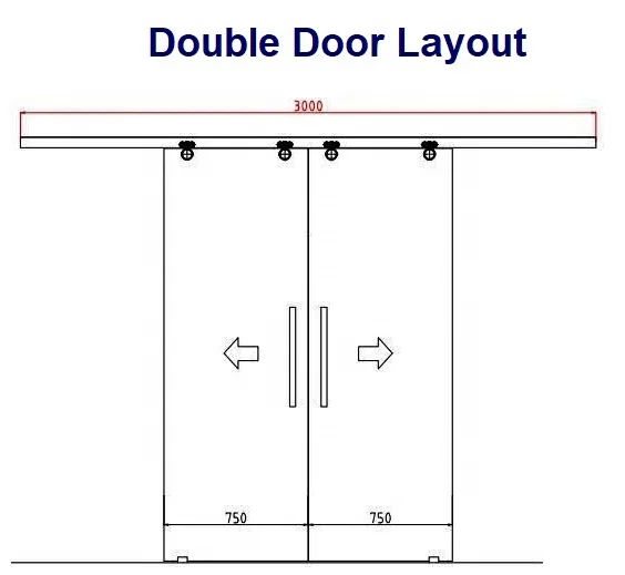 Round Sliding Glass Door roller for 8-12mm glass stainless Steel material high quality glass door roller