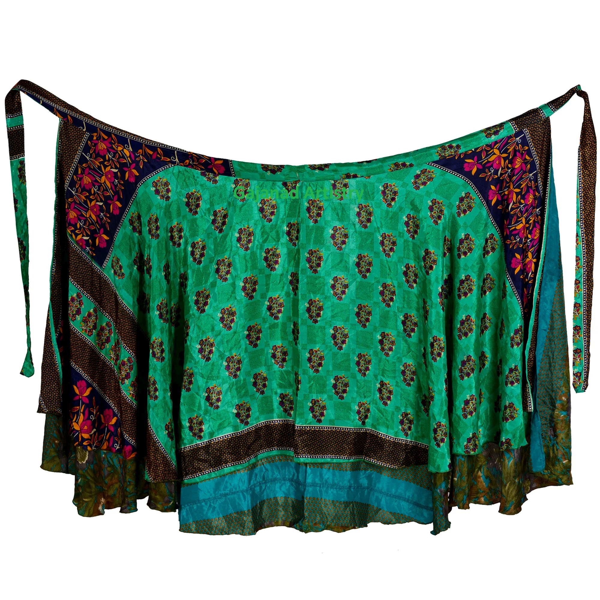 Vintage silk reversible long skirt Vintage  Silk Long  wrap around long  Silk sari long wrap skirt reversible women dress