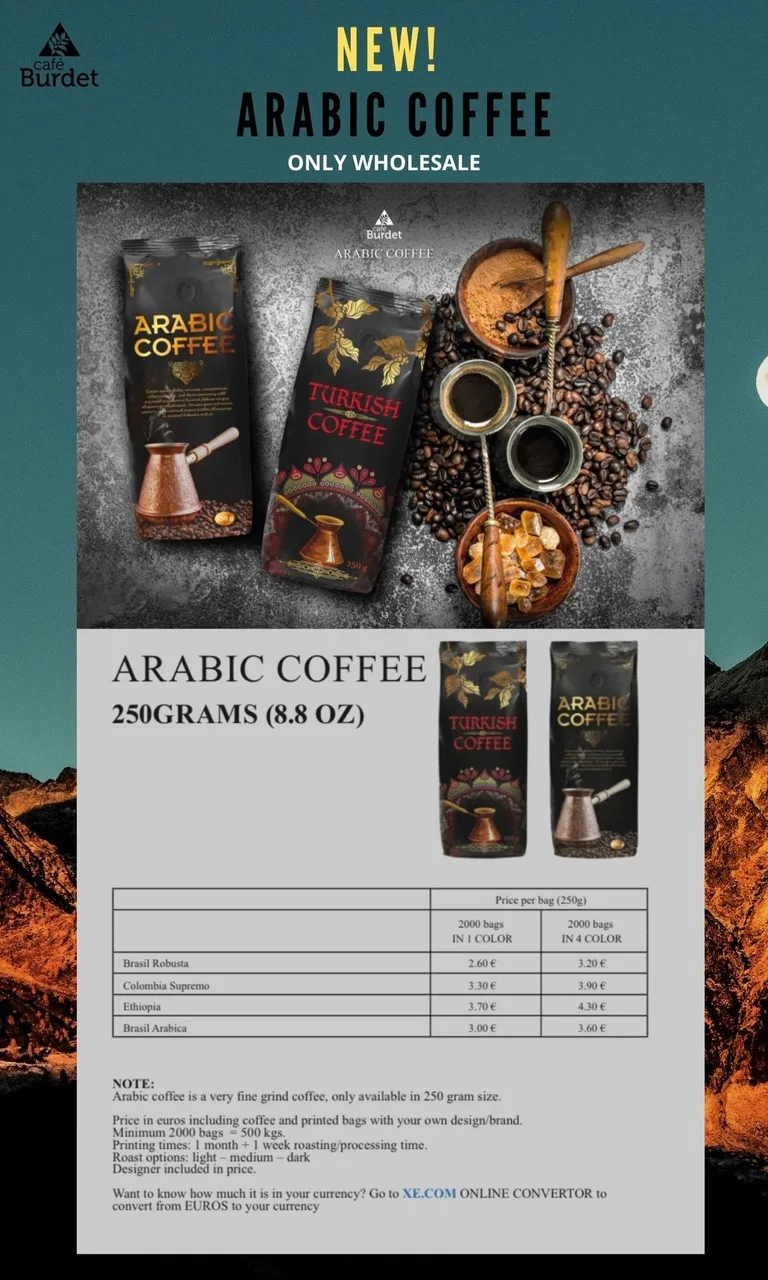 Hot Selling Wholesale Green Coffee Arabic Powder Coffee