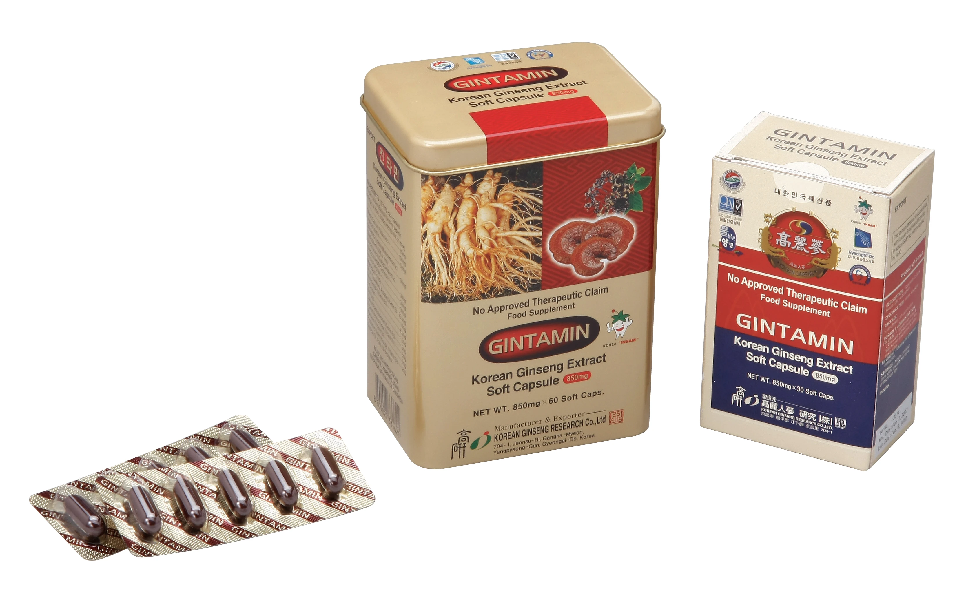 
GINTAMIN Korean Ginseng Extract Capsule 