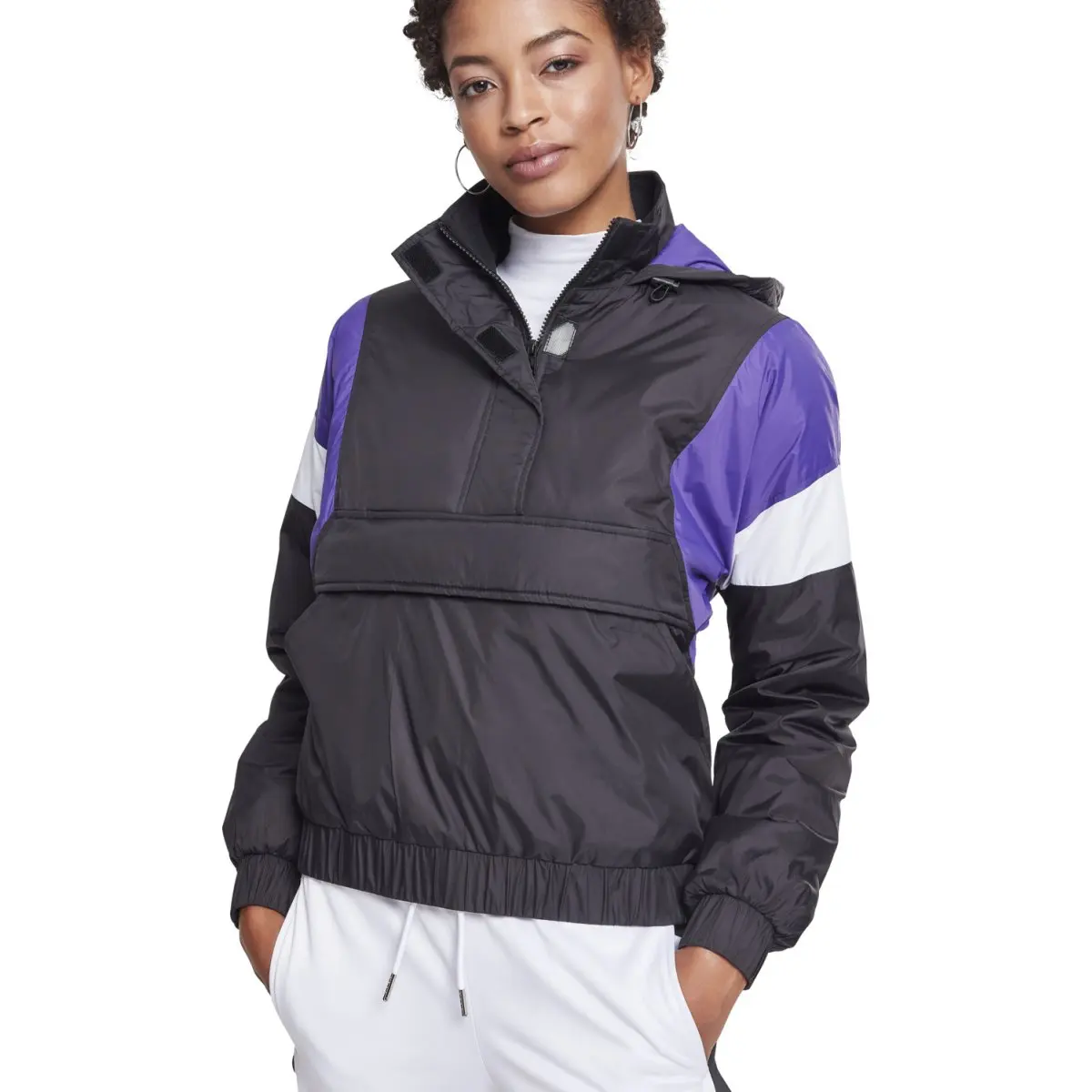 2021 Мужская Анорак куртка 100% полиэстер индивидуальная ветровка Хип-Хоп Уличная одежда приталенная Повседневная куртка для улицы