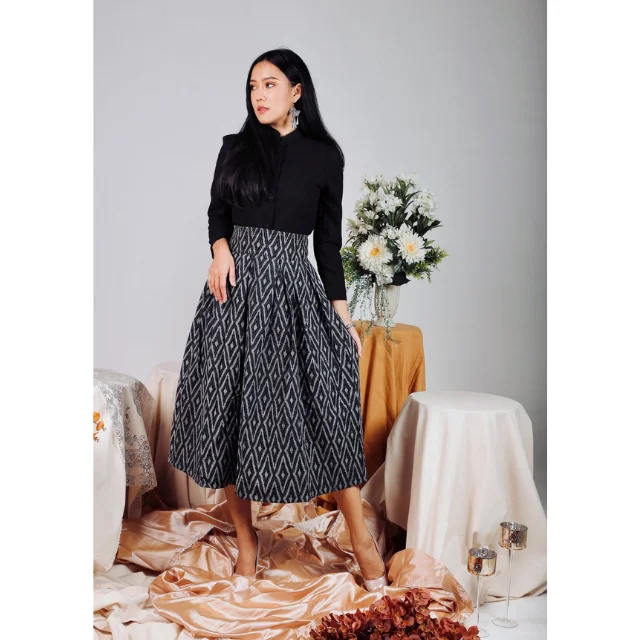 Best Seller Thai Casual Womens Dresses Premium Products Hand Made By Lada Lanna Collection 015 Thai Jirada set