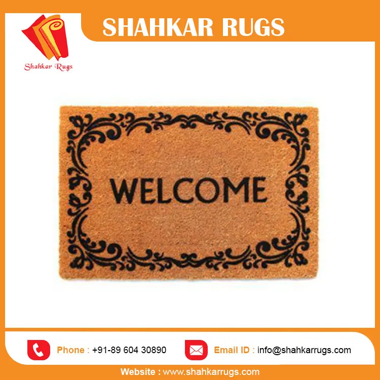 2024 New Modern Design Wholesale Price Coir And Rubber Matting Mat Outdoor Coir Mat