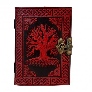 Vintage Leather Journal - Antique Handmade Deckle Edge Vintage Paper Leather Bound Journal - Book of Shadows Journal - Leather S