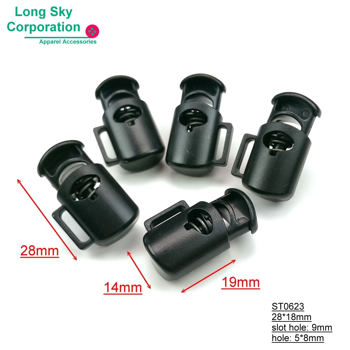 
(# ST0623) 5 мм отверстием для шнура чашки выглядят пластиковый шнур Весна заканчивается с ручкой 