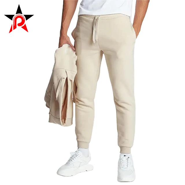 Custom Printed Logo Sport Casual Joggers Sweat Stacked Pants For Men 2021