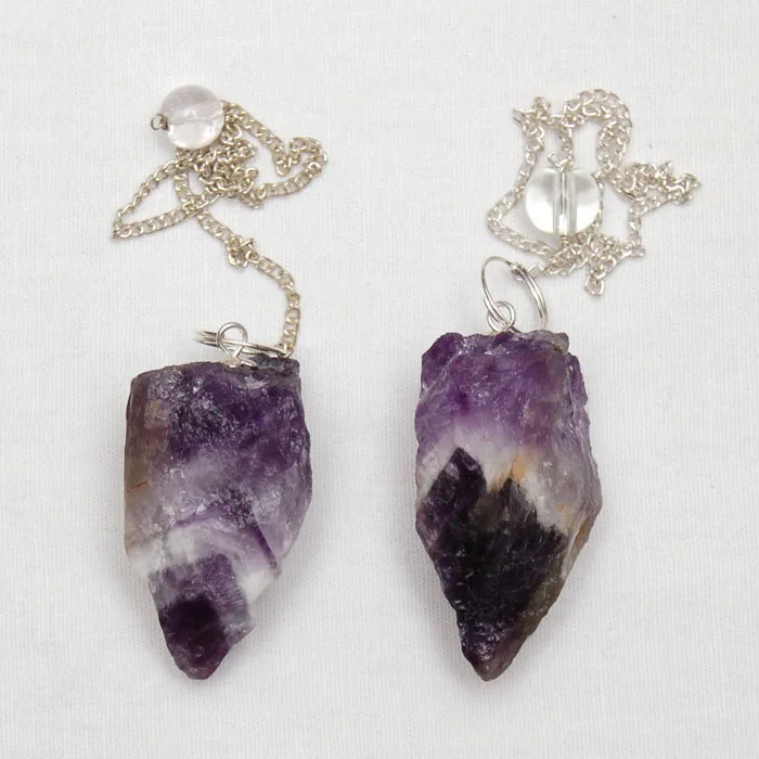 Buy Healing Gemstone Amethyst Rough Pendulums | Order Gemstone Amethyst Rough Pendulums Online