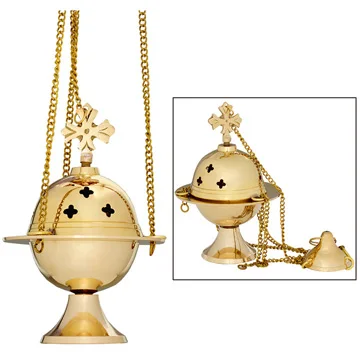 Brass Hanging Censer Incense Burner Manufacture - CE-1006-1