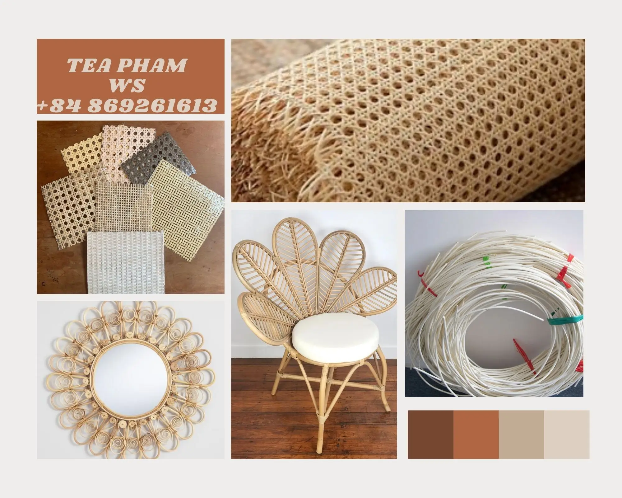 Экологически чистый ротанговый тростник/ротанговый тростник из Вьетнама