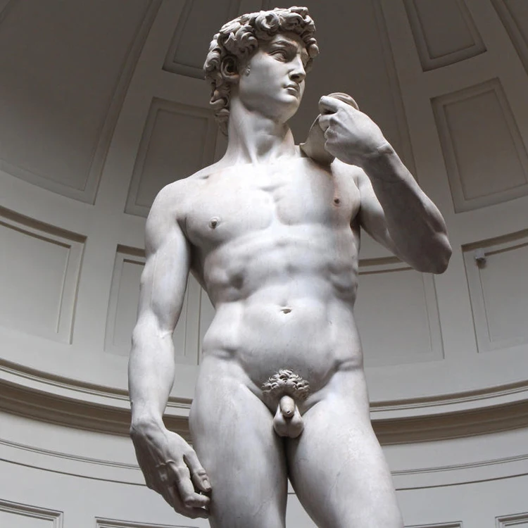 resin statue supplier david sculpture statue naked home decor for sale