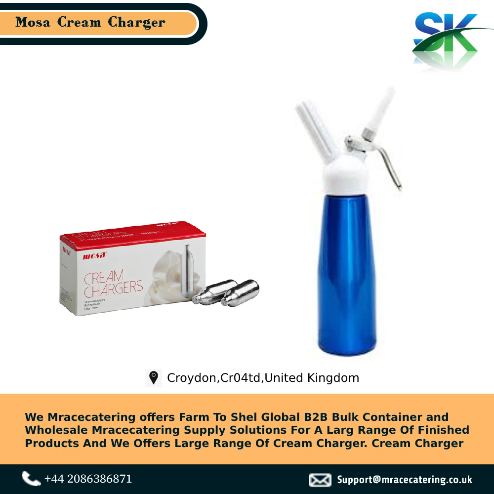Best Manufacturing of Brand Mosa cream charger