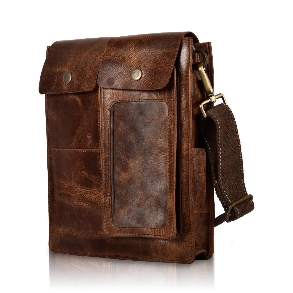 Сумка для мотоцикла из натуральной коровьей кожи с магнитным креплением упакованная в картонные коробки