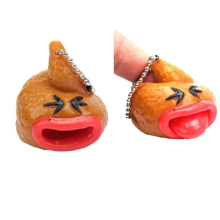 YIWU ALLSHINE New Design Poop Keychain Gag Poo  Figurine Fidget Mini Poo Toy Squishy Stress Toys
