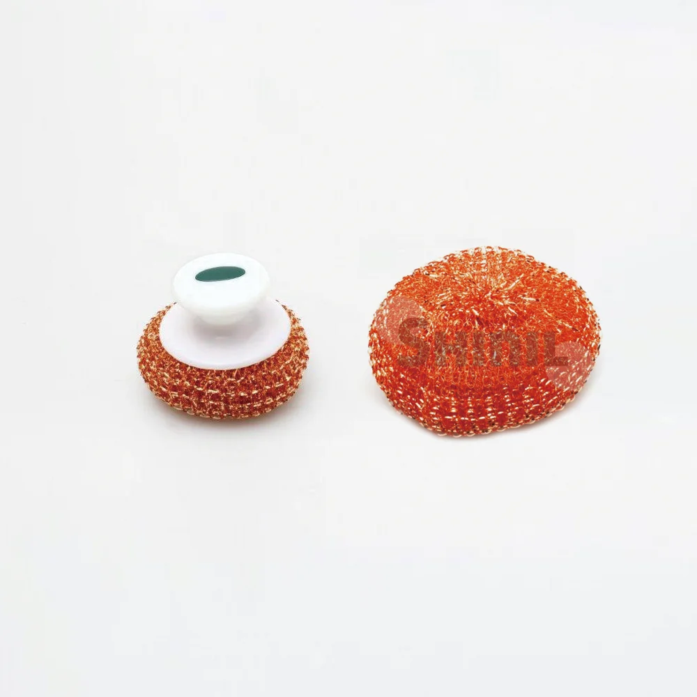Natural Anti bacterial effect Top Selling Pure Copper donuts shape Mesh Sponge Scrubber by SHINIL