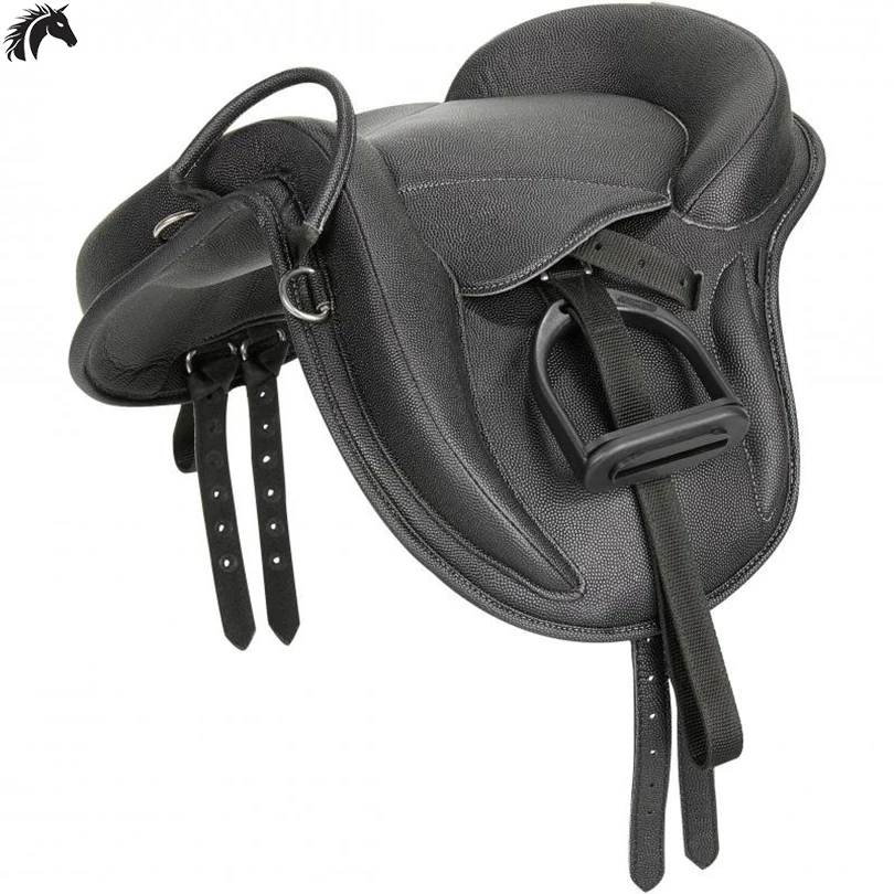Professional style western endurance treeless training leather horse riding saddles for racing