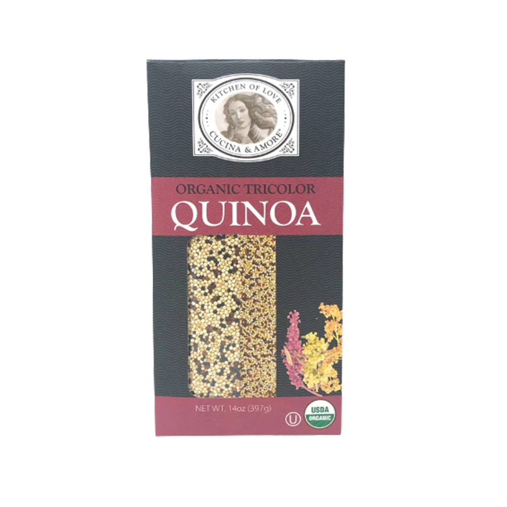 Органические триколор киноа органичкский белый красного и черного цветов веганских материалов поток клейковины количественная свободная здоровая Кошерный парик омега-3