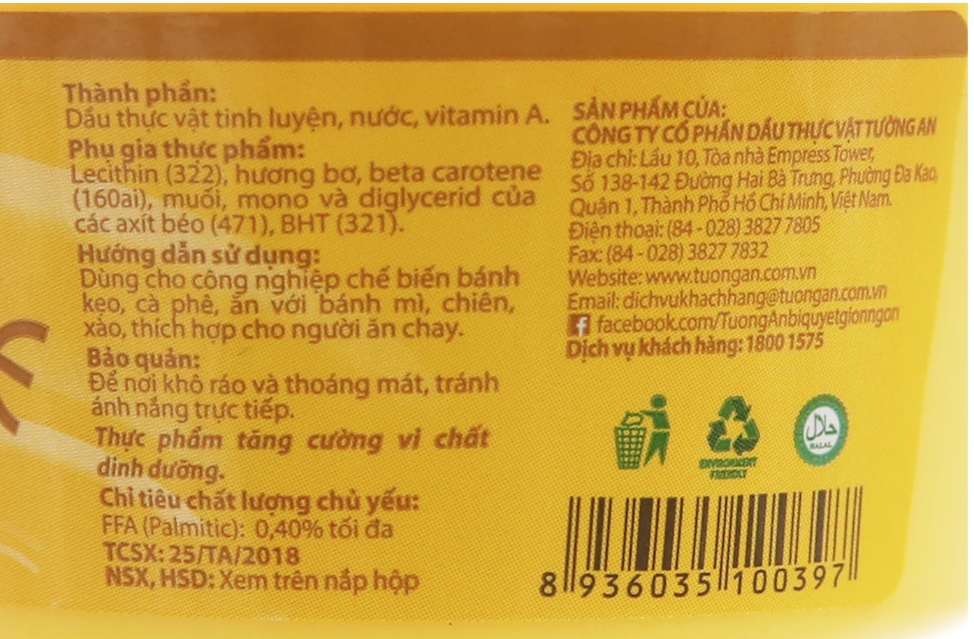 
Margarine canned fats Refined vegetable oil 