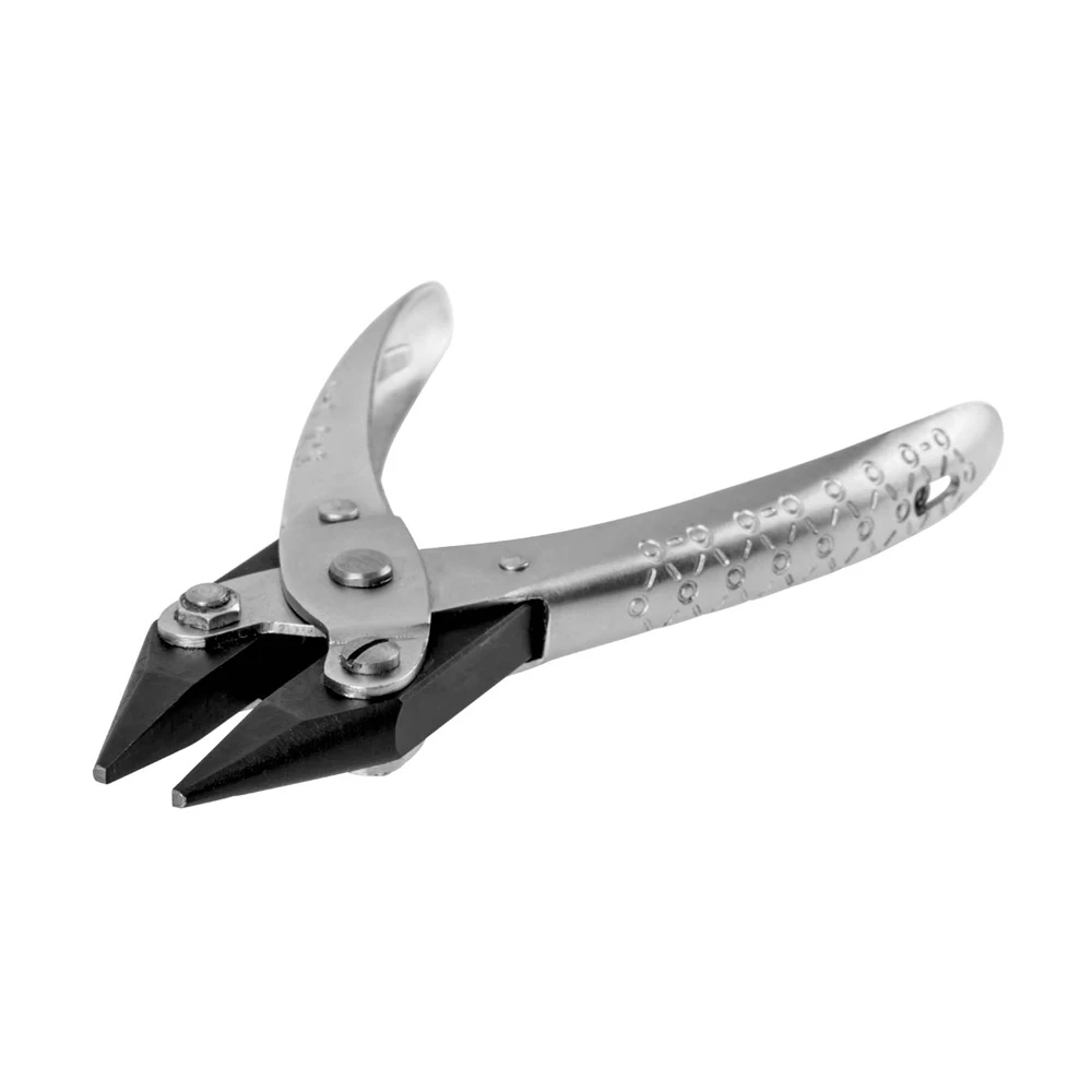 5-1/2 Inch Long Chain Nose Parallel Pliers Steel and Stainless Steel Material with Spring