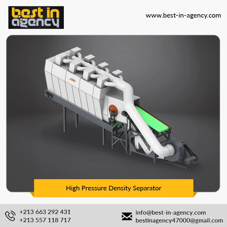 
Waste Treatment High Pressure Density Separator for MSW, Decoration Waste Application 