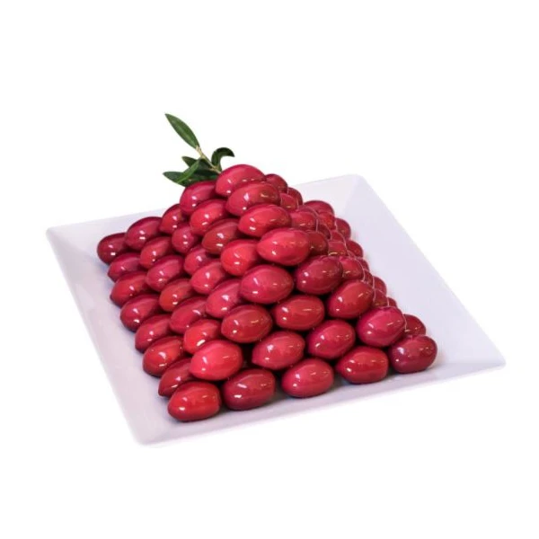 
 Сделано в Италии большой сладкий и мясистый красный оливковый  