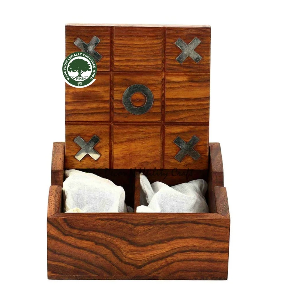 wooden tic tak toe perfect gifting for birthday  Tic Tac Toe Game for Kids and Family Board Games  table top Nought  board ga