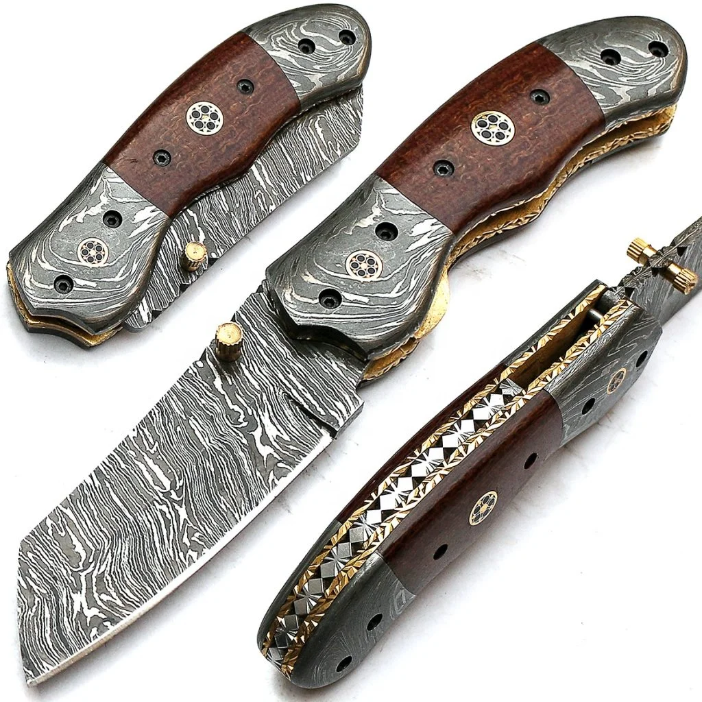 Складной/карманный нож ручной работы из дамасской стали с индивидуальным дизайном и ежедневной подкладкой, нож с ручкой из микрокарты
