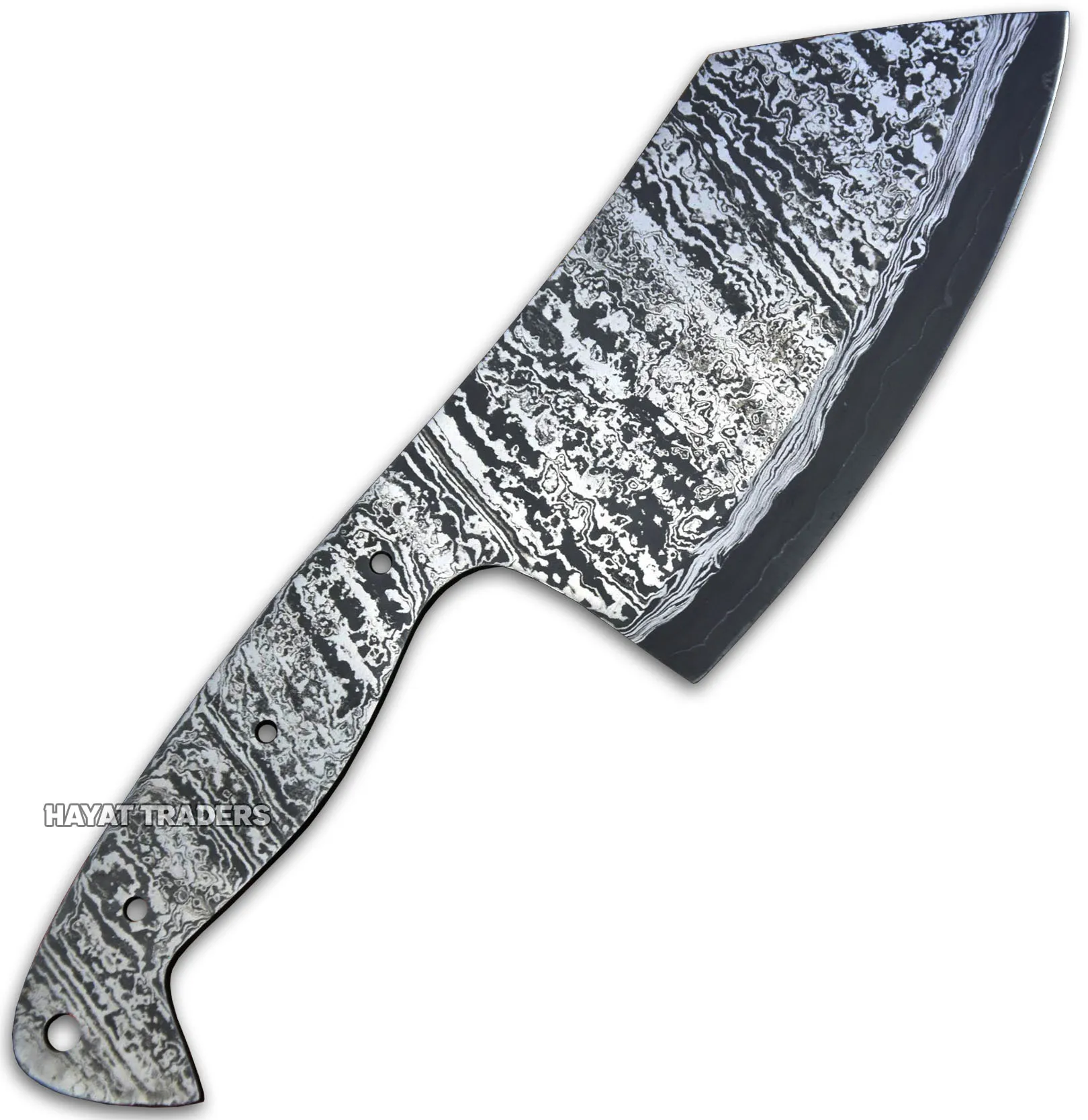  Охотничий нож из дамасской стали OAL San Mai 9 8 дюйма без лезвия Ручная ковка поставка ножей ручная работа