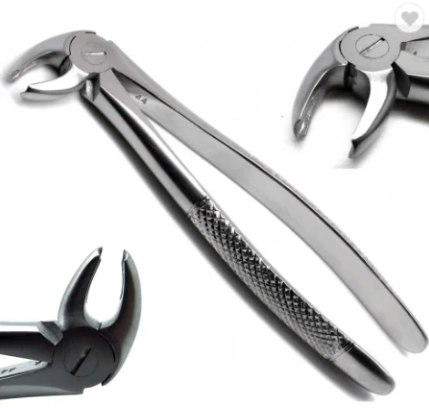 Premium Quality Extracting Forceps Fig 4 English Pattern Stainless Steel Non Slip Jaws