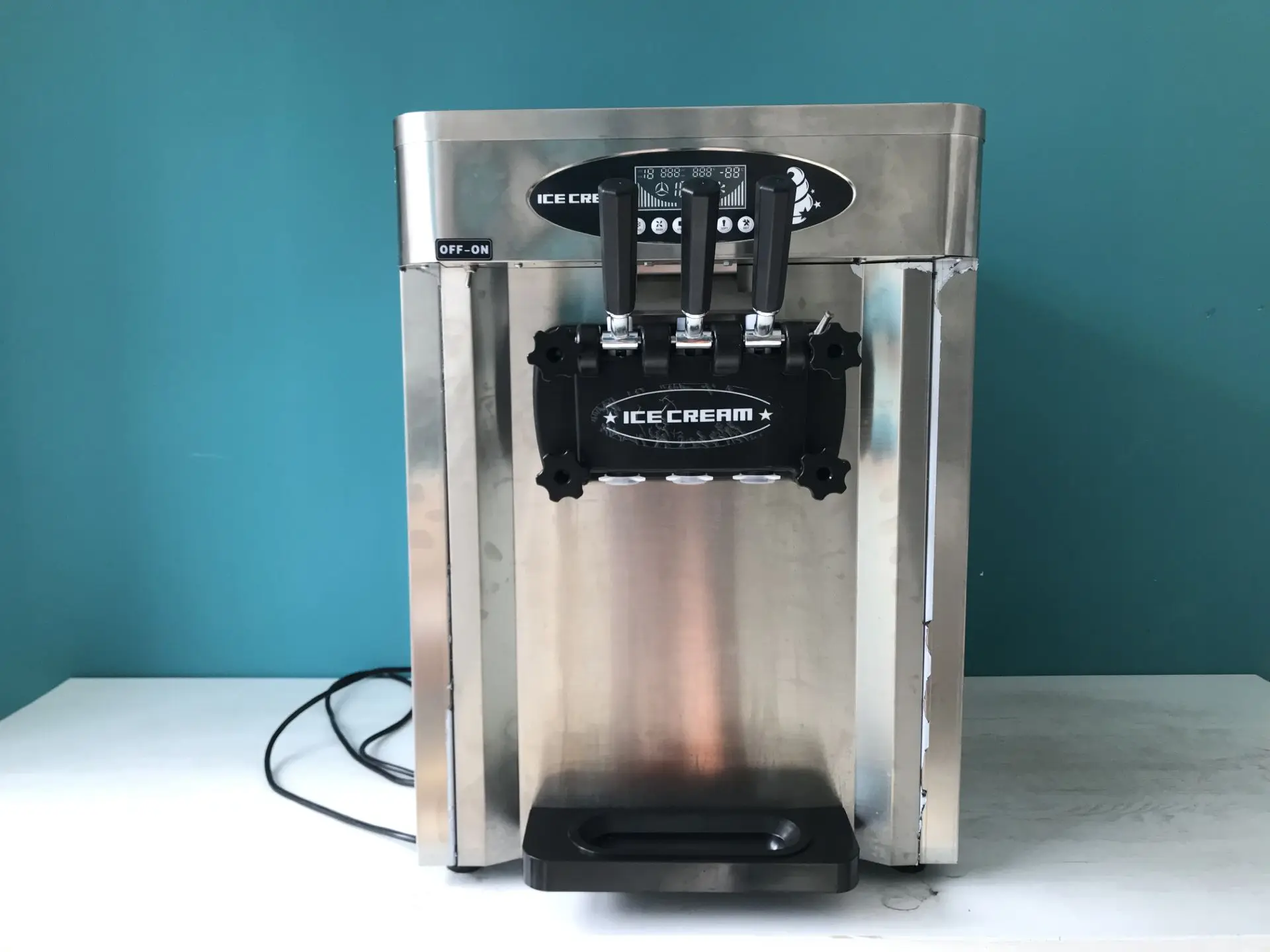  220V/110V столешница 2 + 1mix ароматы Panasonic компрессор агрегат для изготовления мягкого мороженого