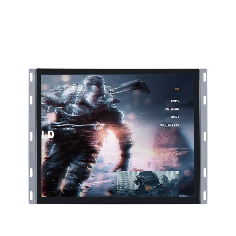 17 inch LCD monitor capacitive touch screen with usb