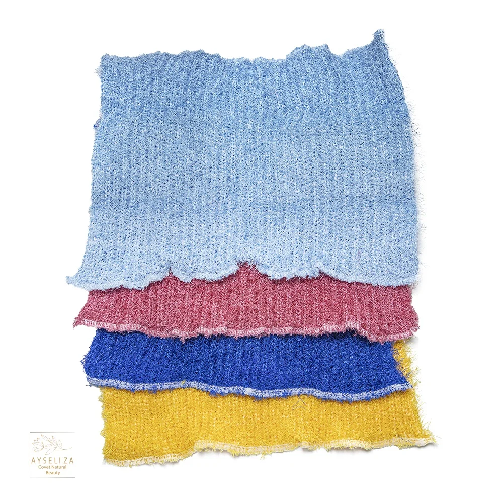 Красочные отшелушивающие тканевые скребки для ванны от Ayseliza 100% Турецкий Хаммам варежки перчатки удаления омертвевшей кожи мыло пенообразующая Ванна