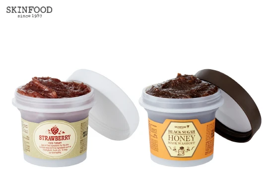 SKIN FOOD black sugar strawberry mask wash off 100g