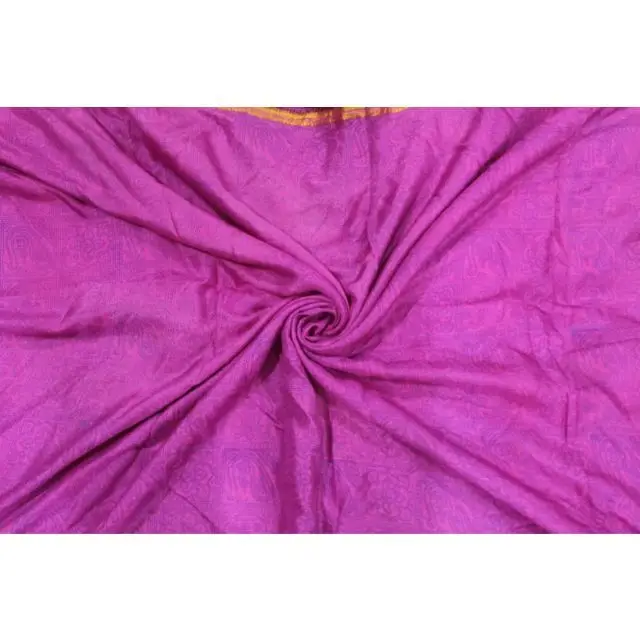 Wholesale Collection Traditional Indian Fabric Handmade Vintage Pure Silk Recycled Silk Sari