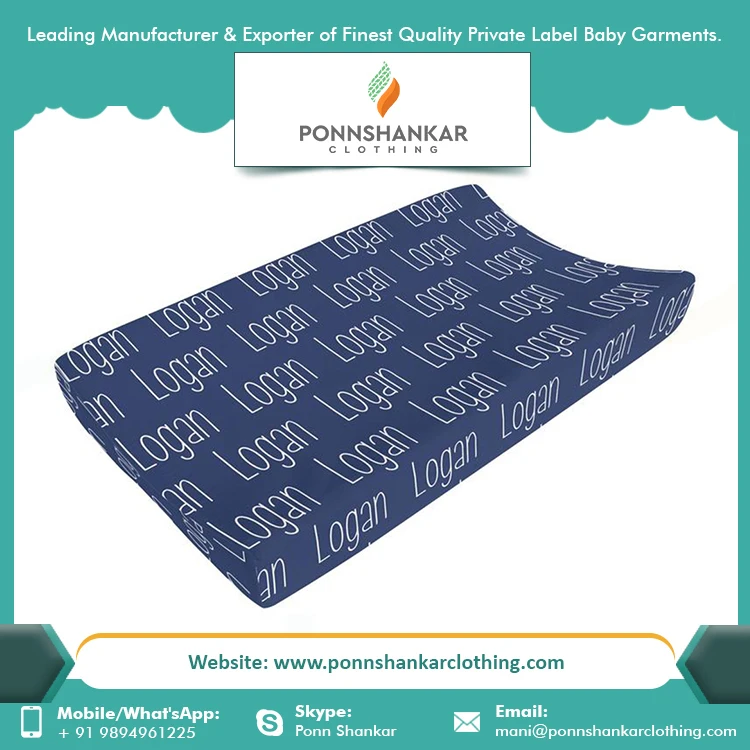 Baby Bed Pad Organic Cotton Mattress Protector Reusable Changing Pad Cover