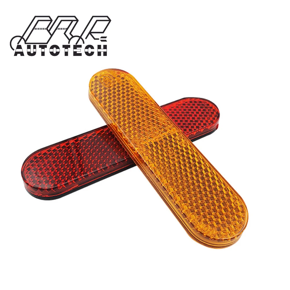 Овальные янтарные отражатели для мотоциклов и скутеров