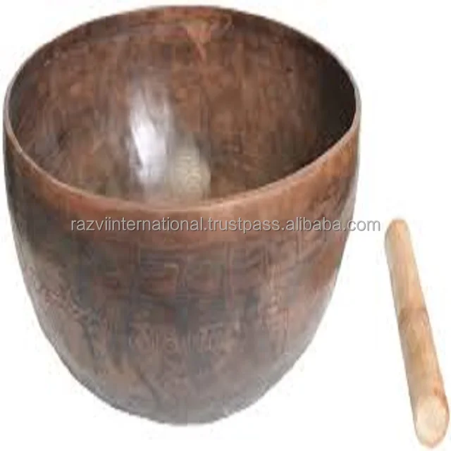 Meditation singing bowl Brass Antique finished metal bronze bowl