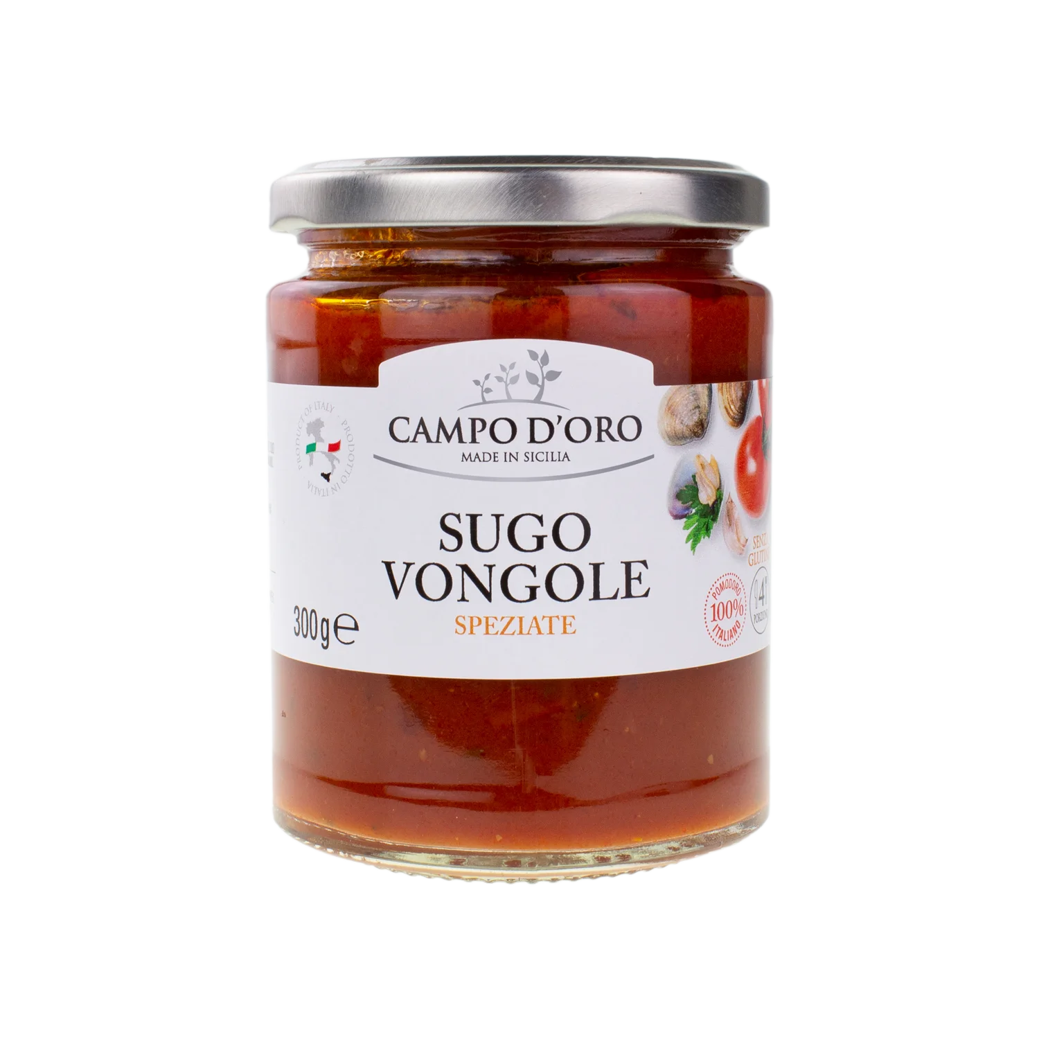 
Tomato sauce with spicy Clams 