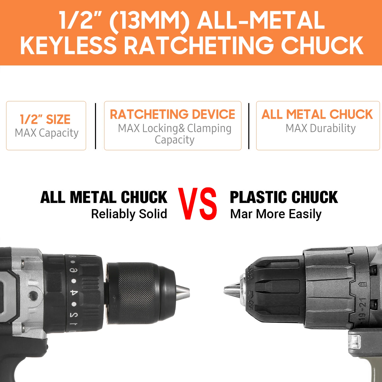 Wholesale Powerful Cordless Drill Driver 21V 6.0A Batteries 200N.m Variable Speed Screwdriver Power Impact Hammer Drill