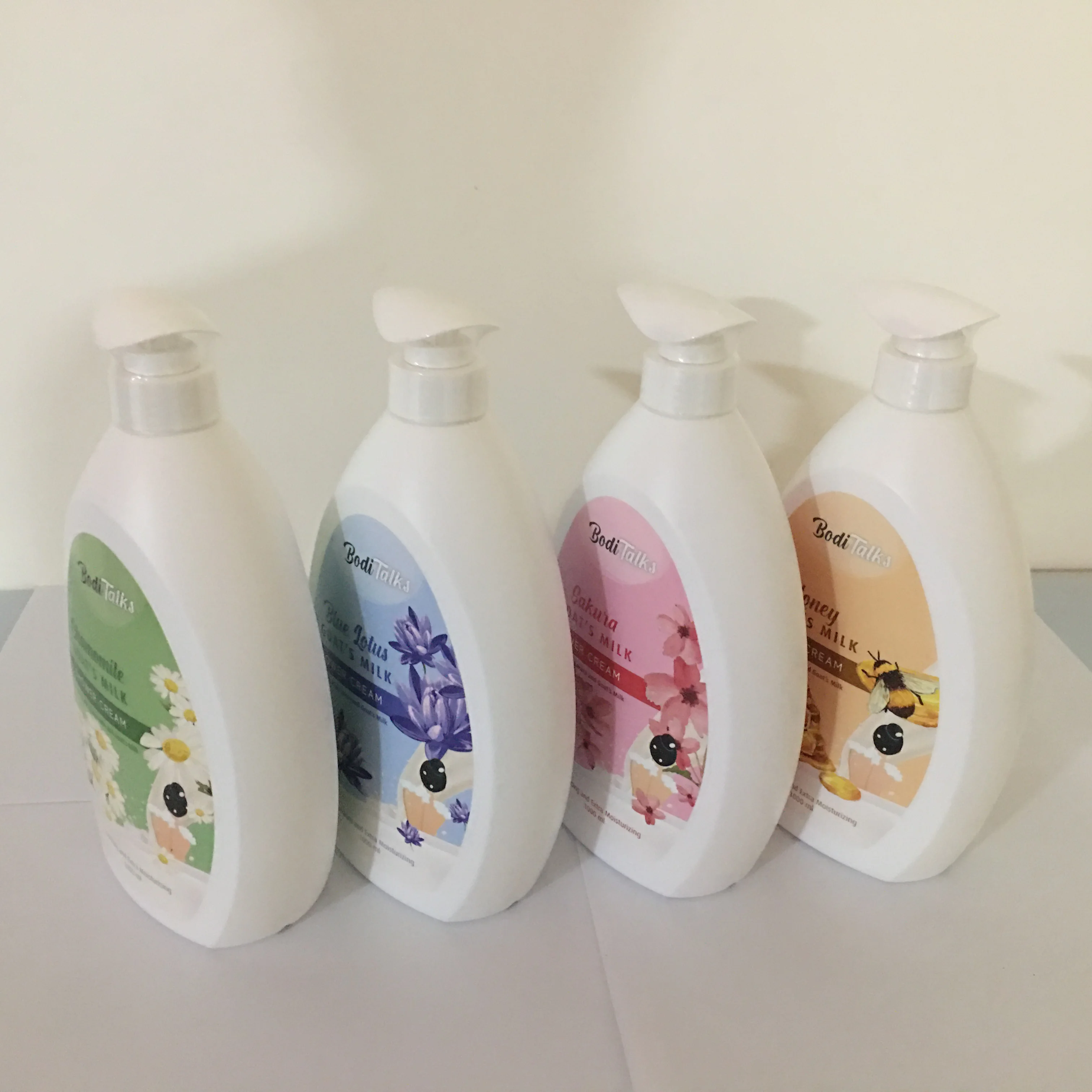 Крем для душа BODITALKS с ромашкой и козьим молоком, 1 литр, жидкий крем для душа, подходит для всех возрастов