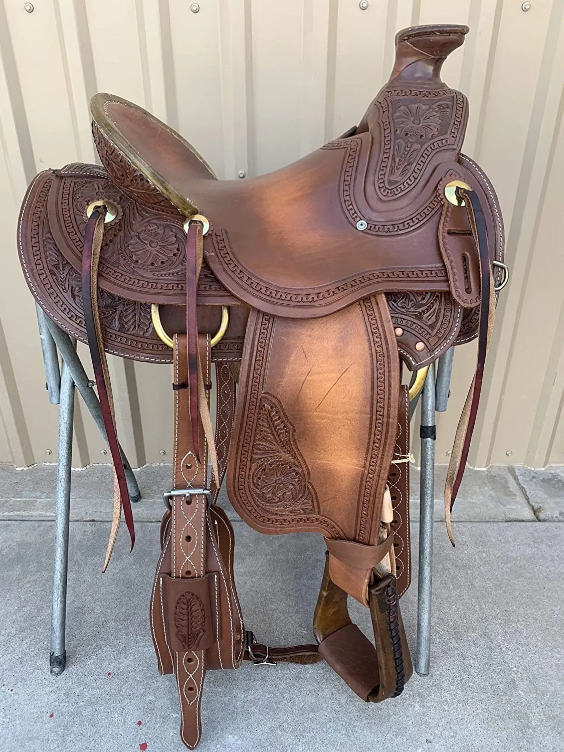 
Star International Leather Western Wade Tree A Fork Horse Saddle Tack 